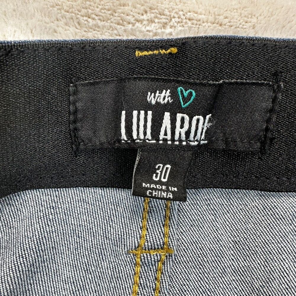 NWT LuLaRoe Jeans Womens 30 Blue Skinny Stretch Denim Shaping Waistband - Picture 3 of 12